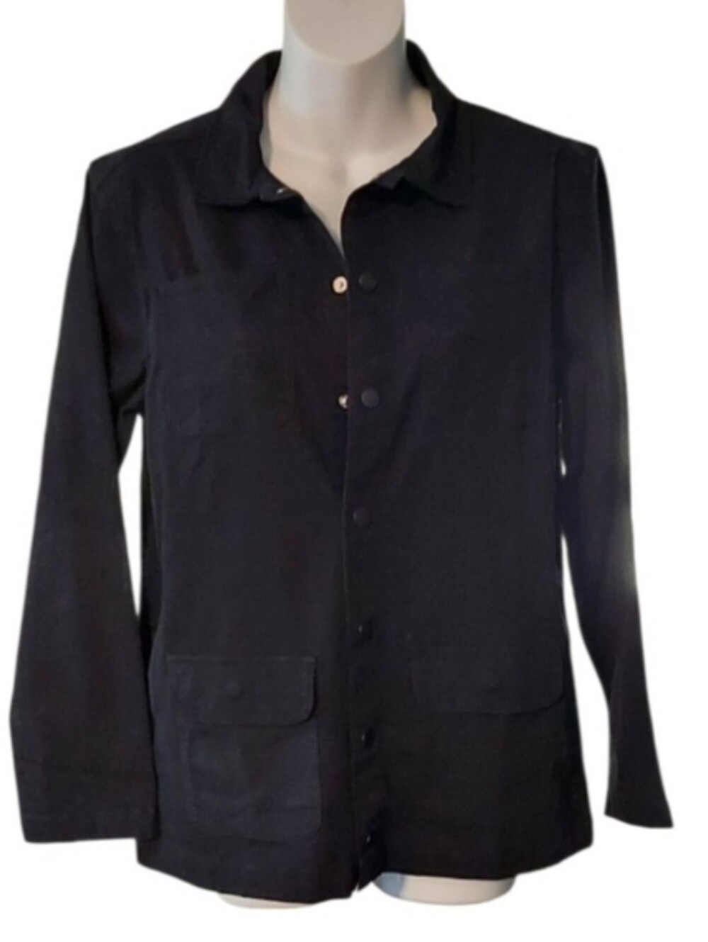 NWT Thereabouts Boys Black Twill Cargo Jacket  ~sz L 14/16 - Picture 6 of 6